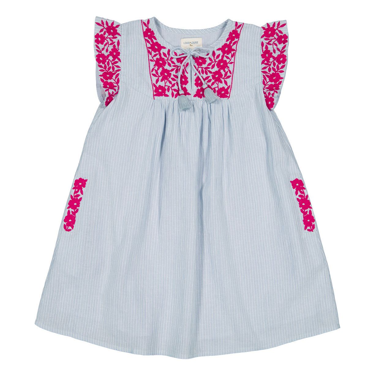 Louis Louise - Robe Maddie - Fille - Bleu ciel