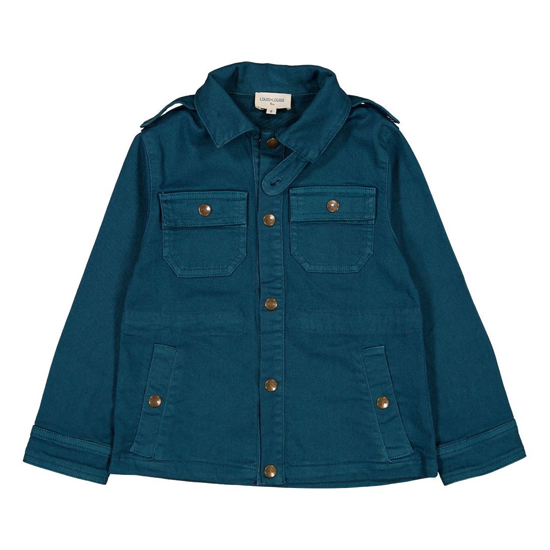 Louis Louise - Veste Denim Tino - Garçon - Bleu pétrole