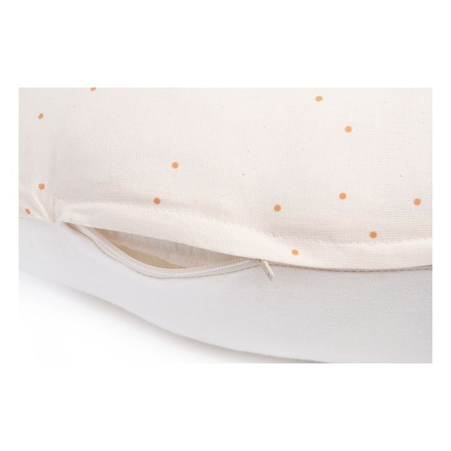 Cojín de lactancia de algodón orgánico Luna | Crema