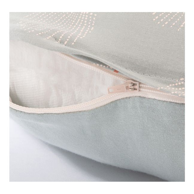 Cuscino per allattamento Luna Gatsby in cotone bio | Verde acqua