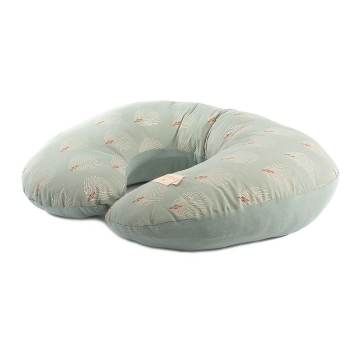 Sunrise Gatsby Nursing Pillow in Organic Cotton | Green water- Product image n°0