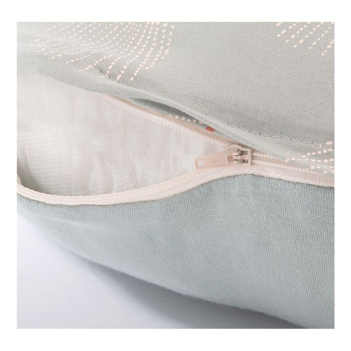Sunrise Gatsby Nursing Pillow in Organic Cotton | Green water- Product image n°2