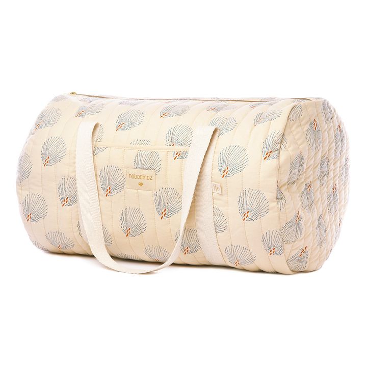 Bolso para fin de semana de algodón orgánico New York Gatsby | Crema- Imagen del producto n°0