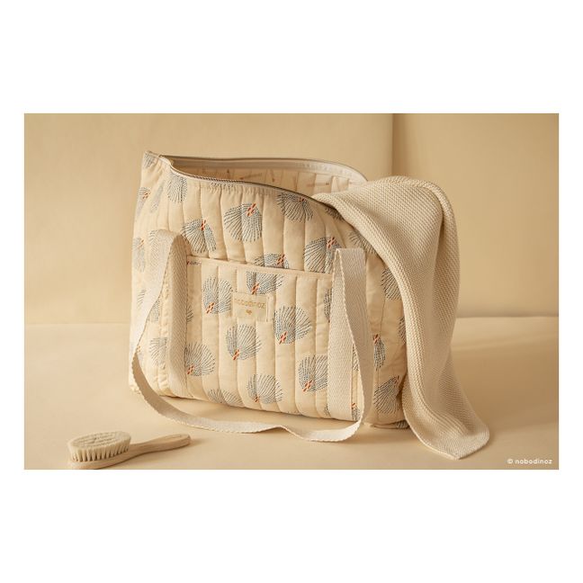 Bolso de maternidad de algodón orgánico Paris Gatsby | Crema