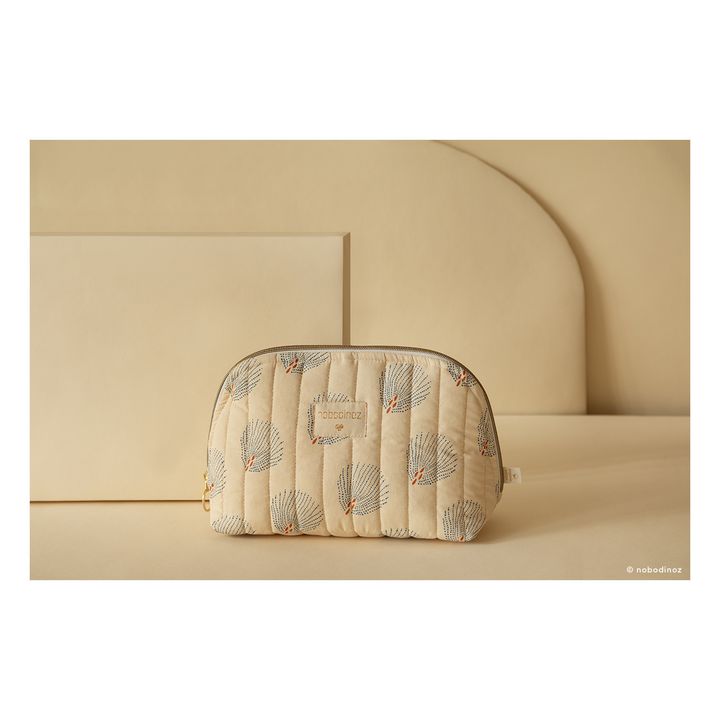 Holiday Gatsby organic cotton toiletry bag | Cream- Product image n°1