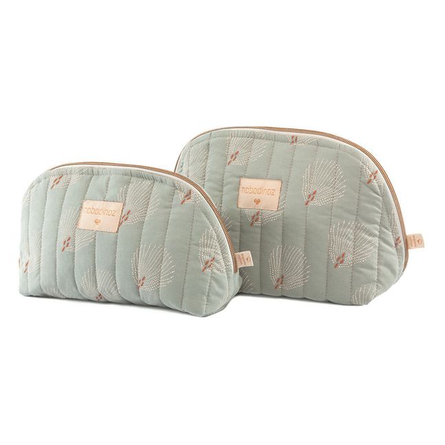 Holiday Gatsby organic cotton toiletry bag Green water