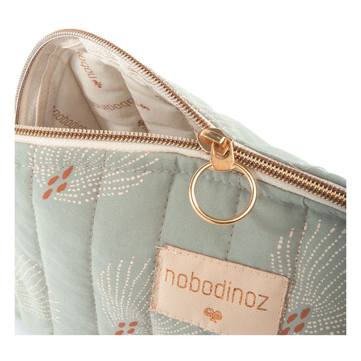 Holiday Gatsby organic cotton toiletry bag | Green water- Product image n°3