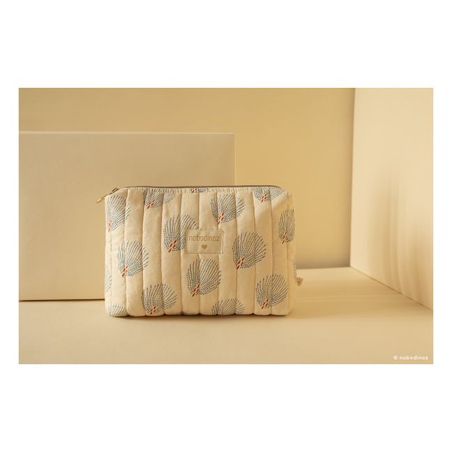 Gatsby organic cotton toiletry bag | Cream