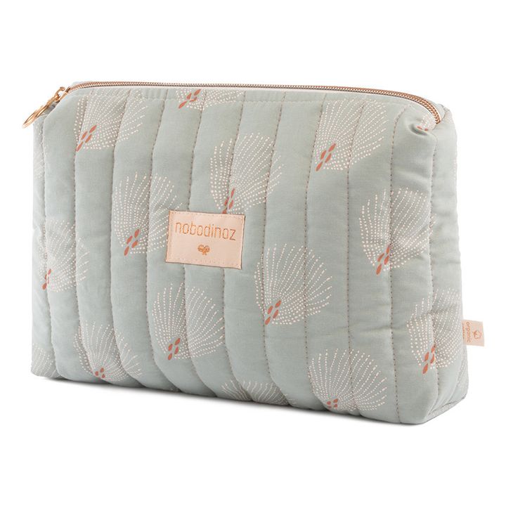 Gatsby organic cotton toiletry bag | Green water- Product image n°0