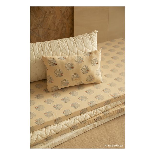 Laurel Gatsby organic cotton cushion Cream