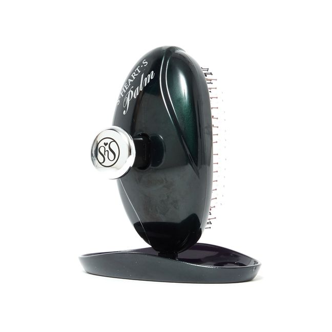 Brosse Palm brush pour gommage du cuir chevelu | Noir