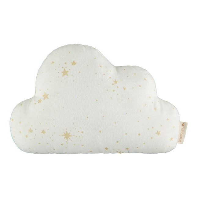 Cuscino nuvola Stella in cotone bio | Bianco