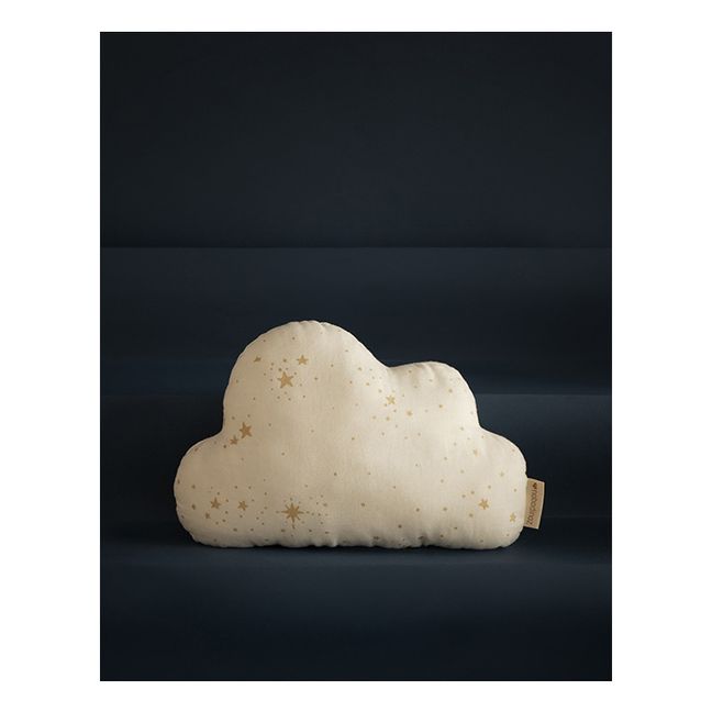 Cuscino nuvola Stella in cotone bio | Bianco