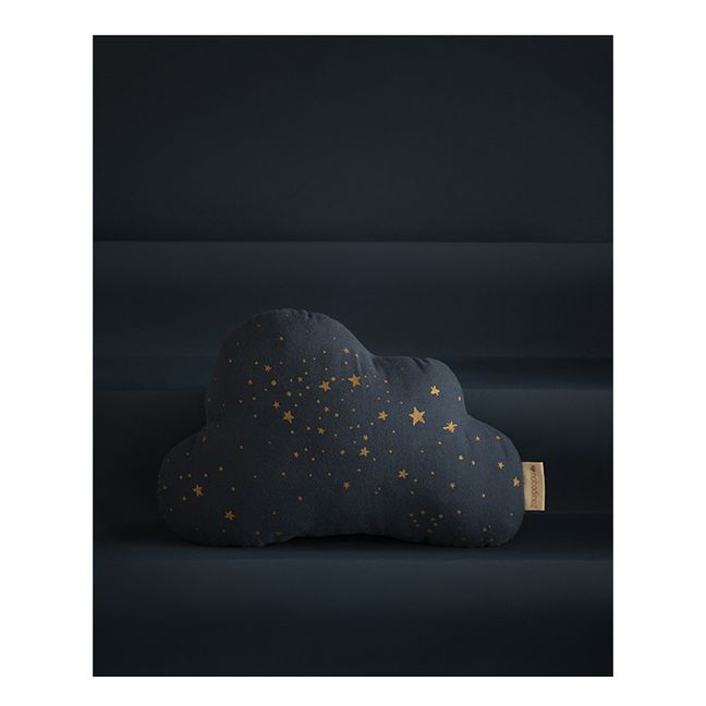 Cojín de algodón orgánico Nube Stella | Azul Noche