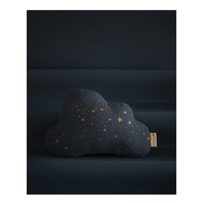 Kissen Wolke Stella aus Bio-Baumwolle Nachtblau