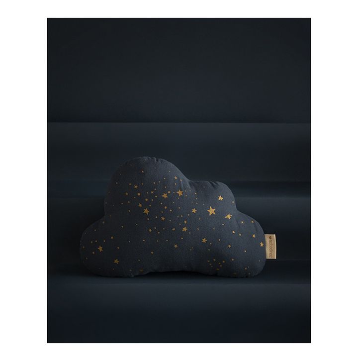 Cojín de algodón orgánico Nube Stella | Azul Noche- Imagen del producto n°1
