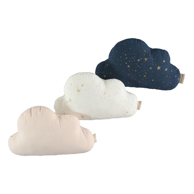 Coussin nuage Stella en coton bio | Bleu nuit