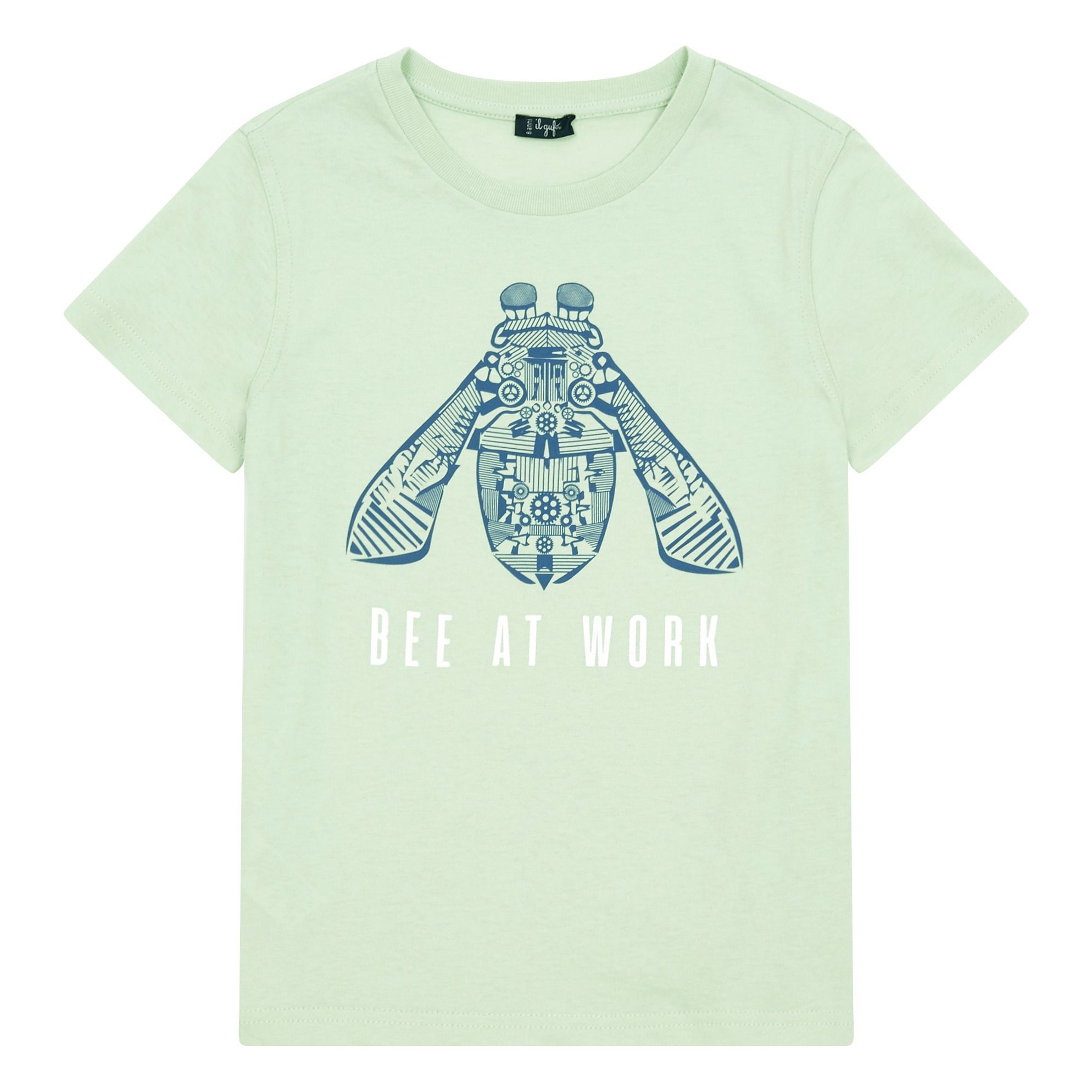 Il Gufo - T-shirt Bee at Work - Garçon - Bleu Vert