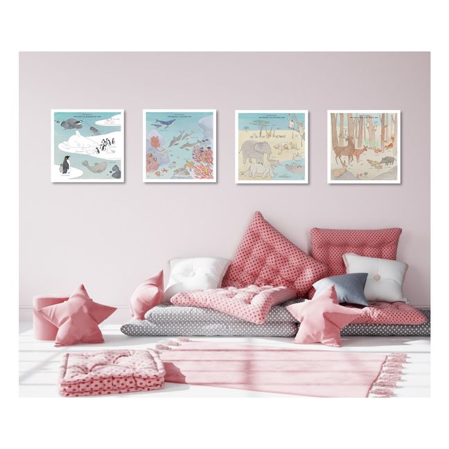 Mini Wild Animal Boards and Masking Tape - Set of 4