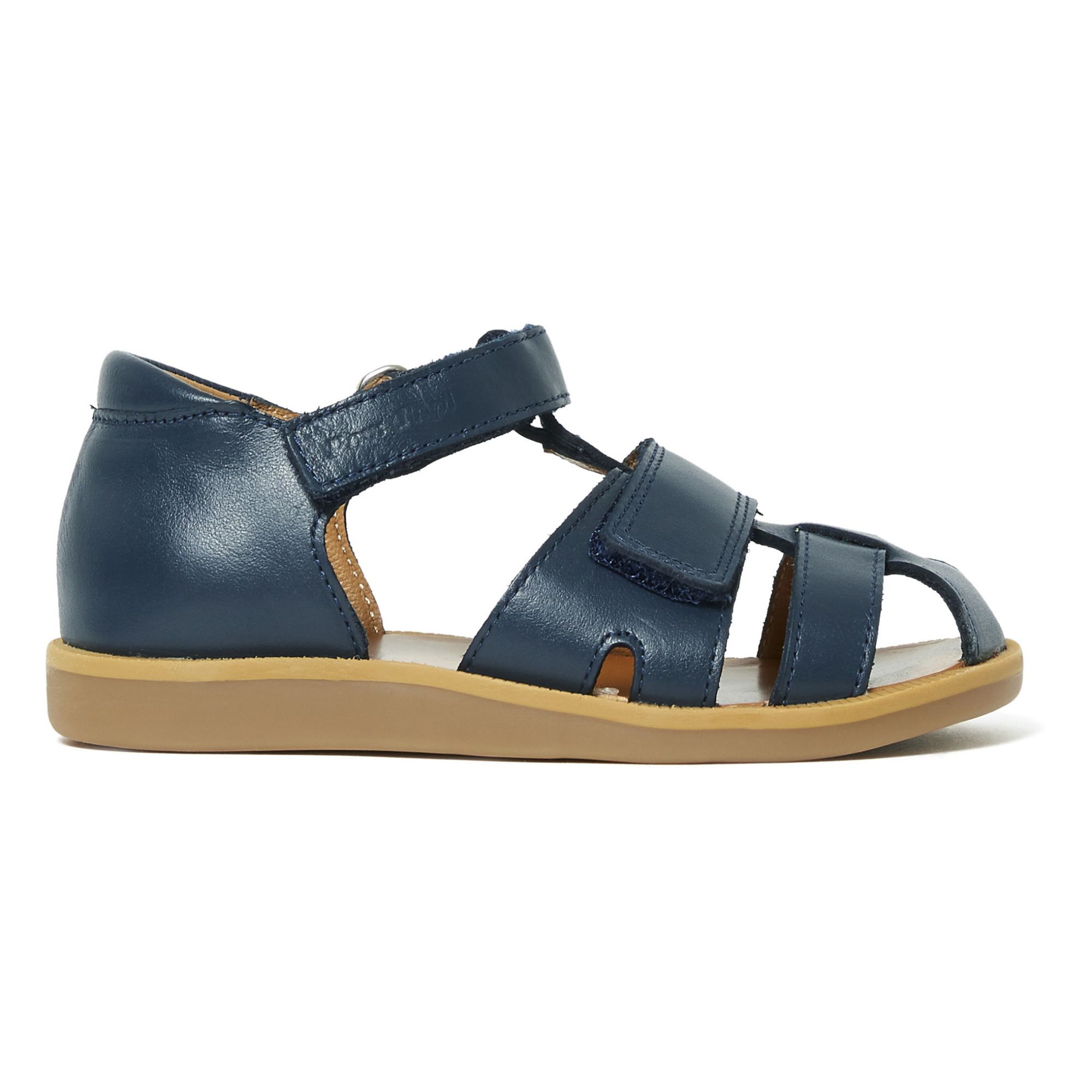 Pom d'Api - Sandales Poppy Boy Strap - Fille - Bleu marine