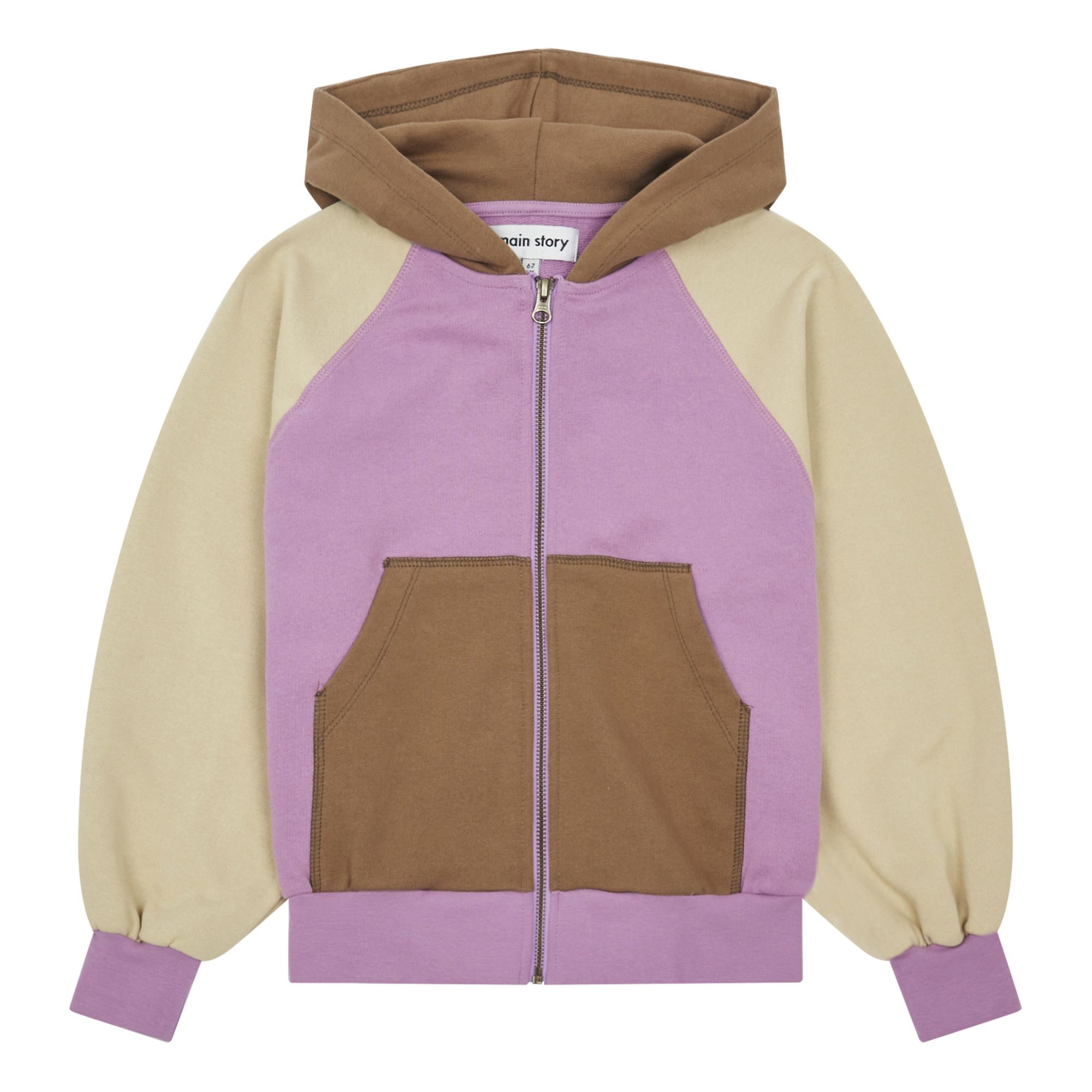 100 cotton hooded zippered sweatshirt