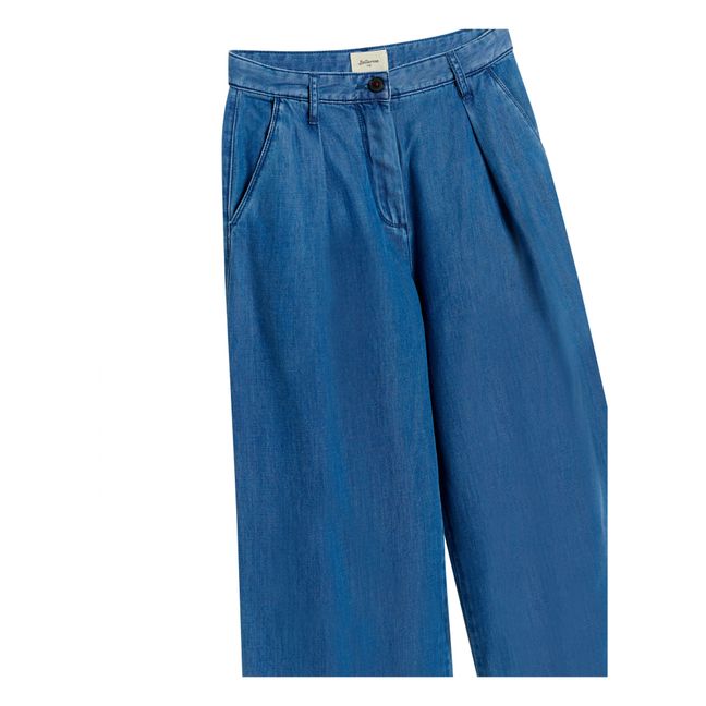 Pantalon Large Denim Papa | Bleu