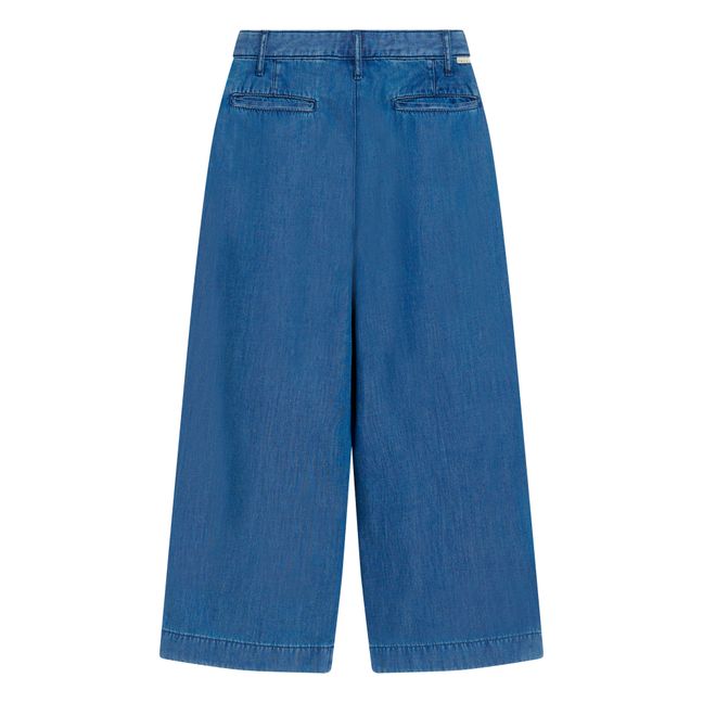 Papa wide-legged denim trousers | Blue
