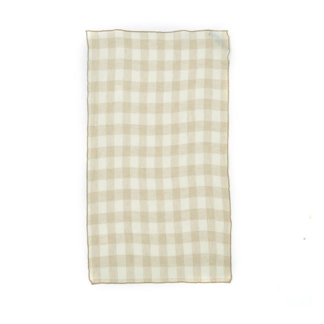Bourdon tea towel in vintage canvas | Cream