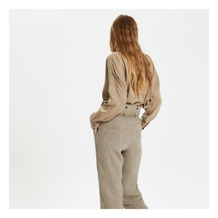 Lady D Shirt | Taupe brown- Product image n°3