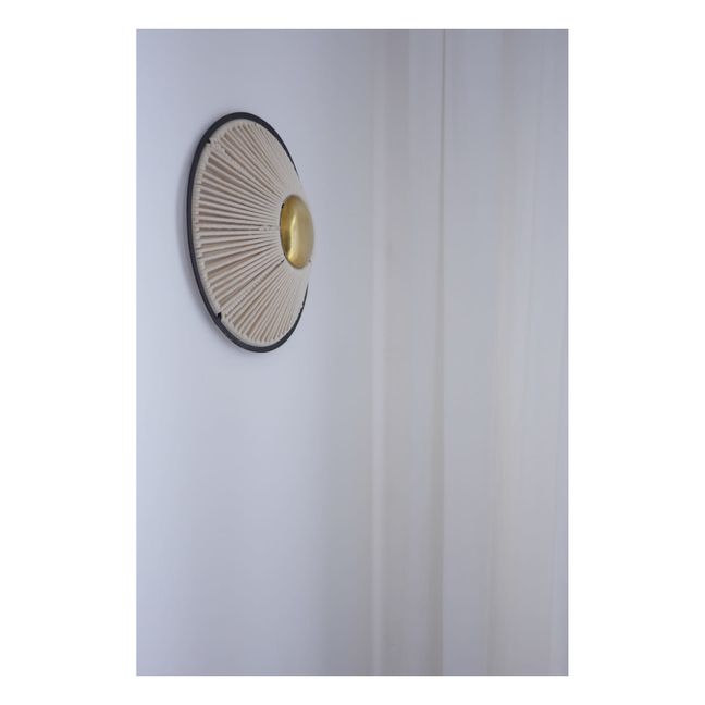 Round Rope Wall Light Gold