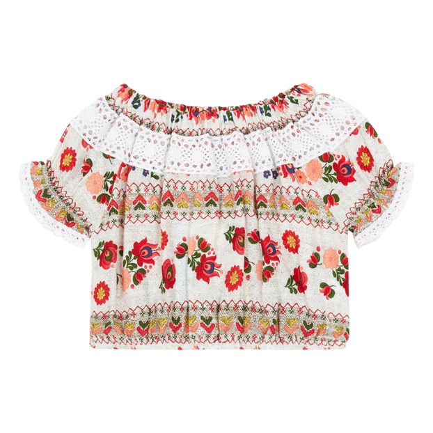 Crop Top Rouge Fish Kids Mode Enfant