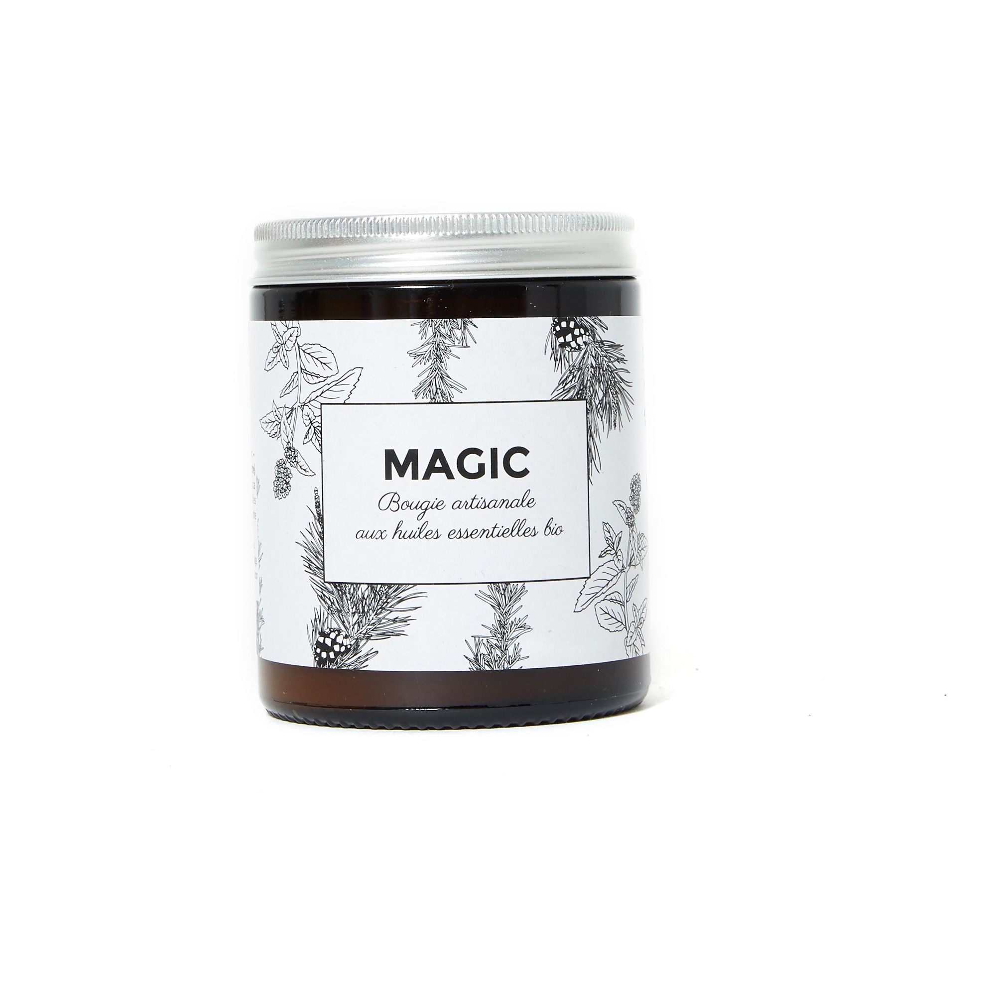 GreenMa - Bougie végétale Magic - 150 g - Transparent