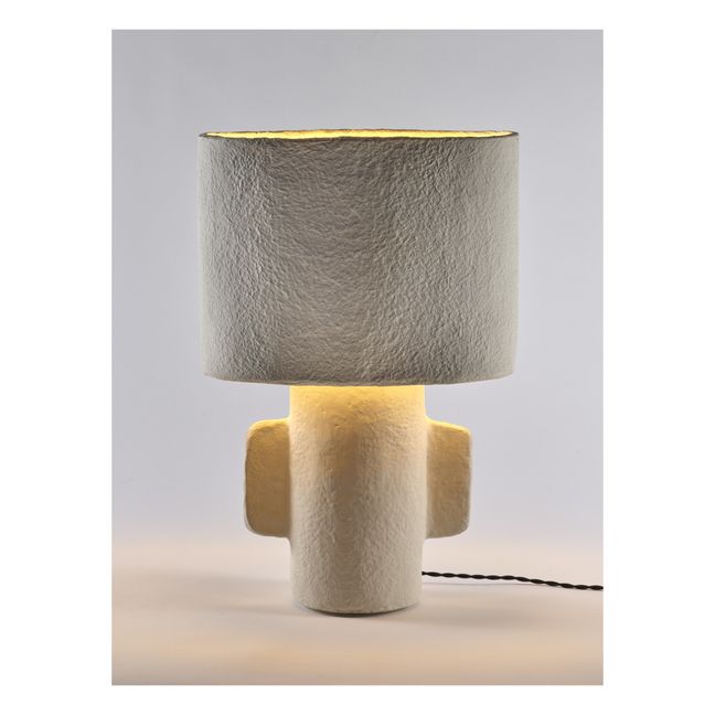 Earthy table lamp | White