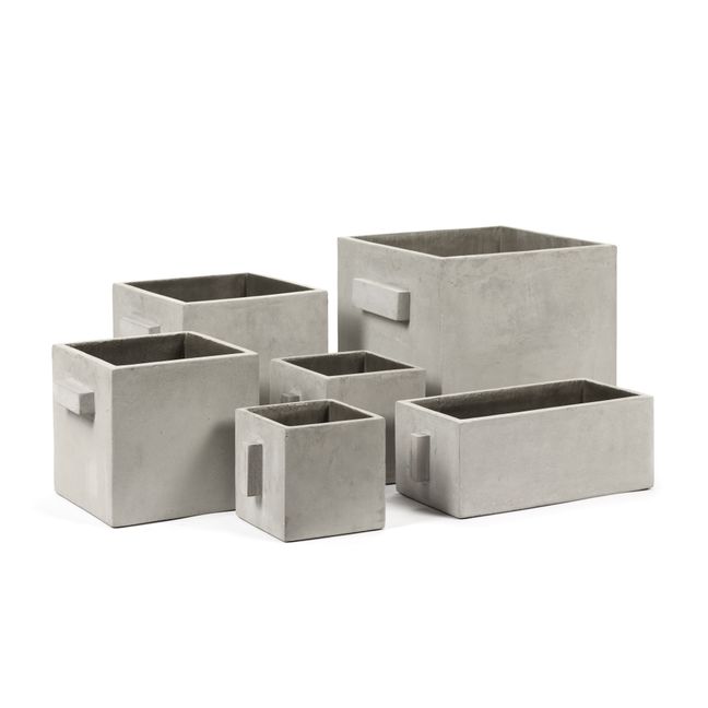 Rectangular Concrete Planter | Grey