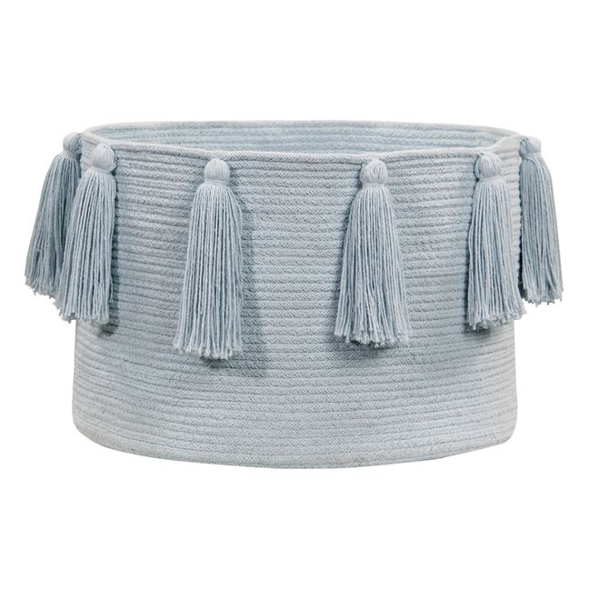Panier de rangement à pompons | Bleu pâle