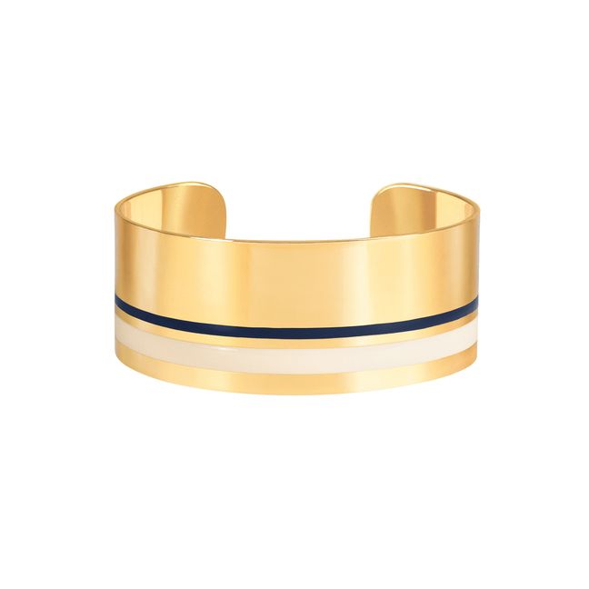 Bracciale rigido regolabile Castelane  | Bianco