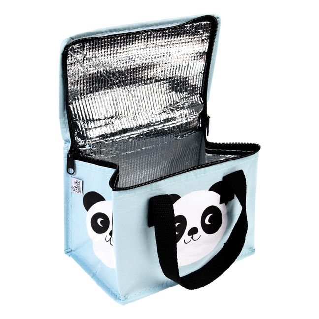 Miko the Panda Insulated Lunch Bag Light blue