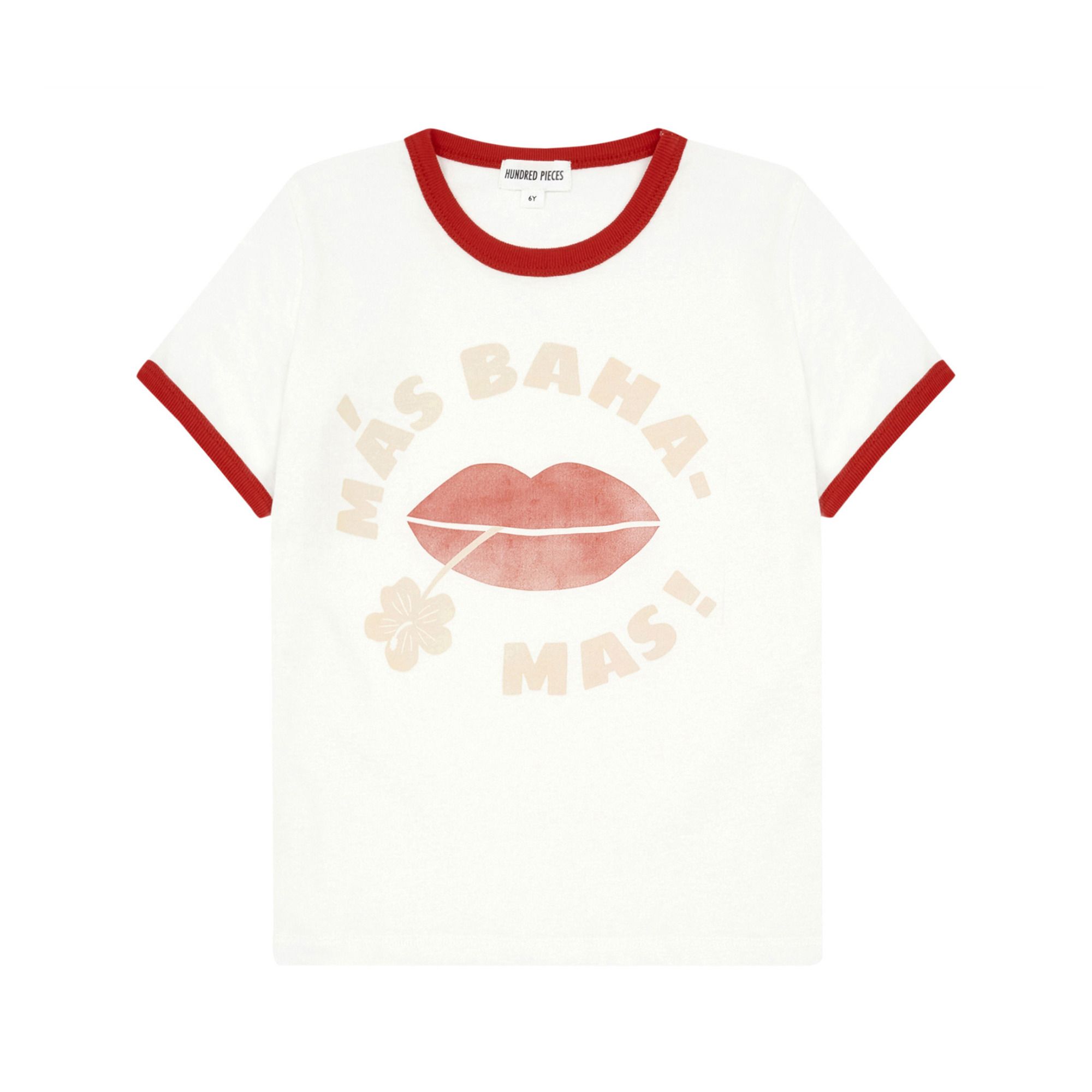 Hundred Pieces - T-Shirt Mas Bahamas - Fille - Blanc cassé