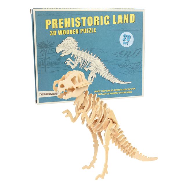 Puzle 3D Tiranosaurio de madera