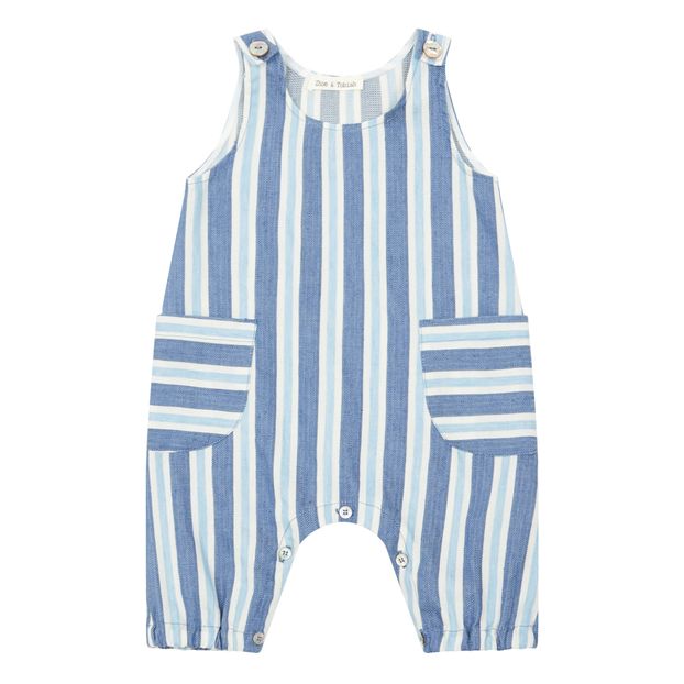 striped linen playsuit