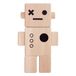 Robot décoratif en bois- Miniature produit n°0