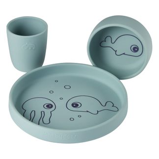 Done by deer Set pappa Sea friends in silicone-product