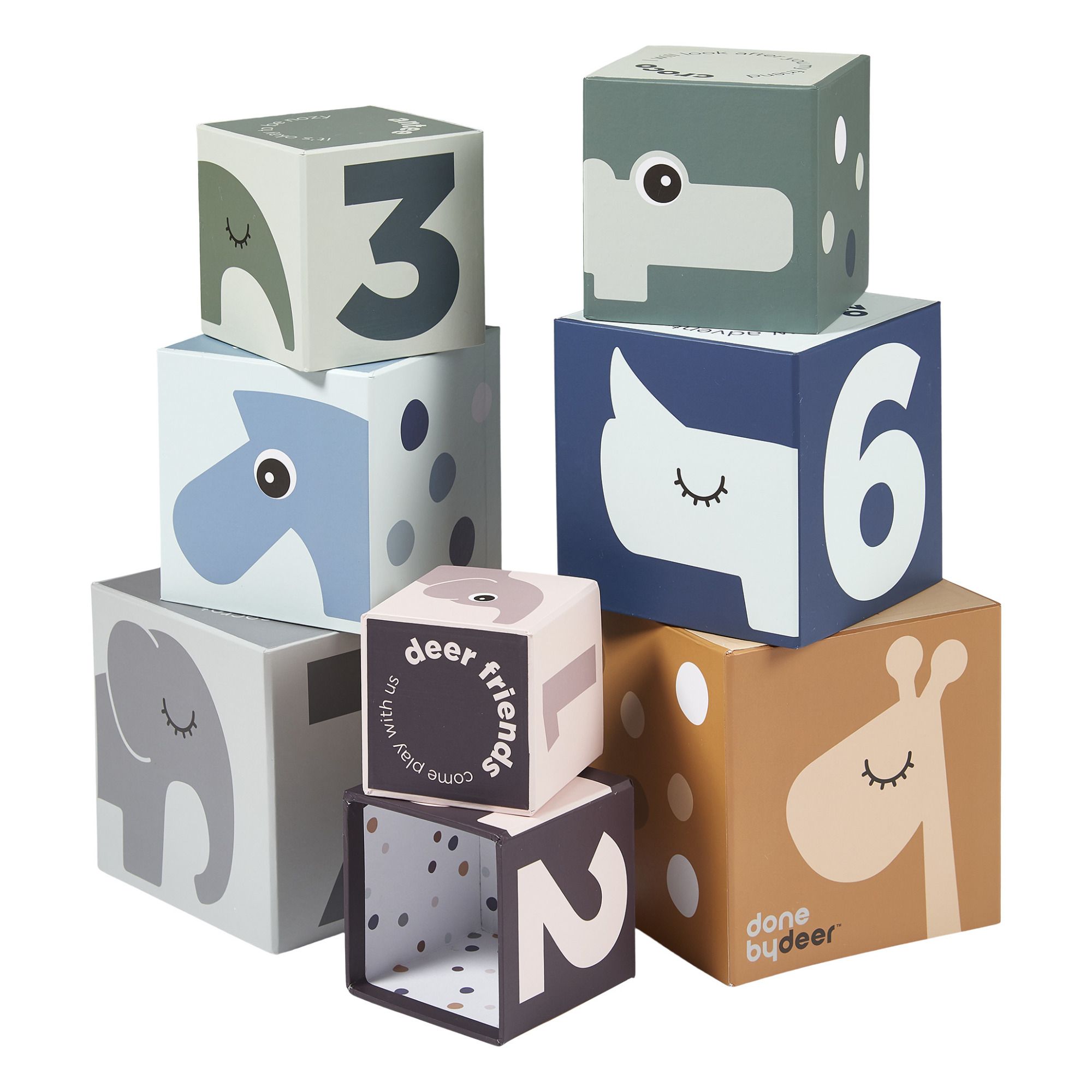Deer Friends Stacking Cubes Done by Cloud Storage Box Stackable Cube with