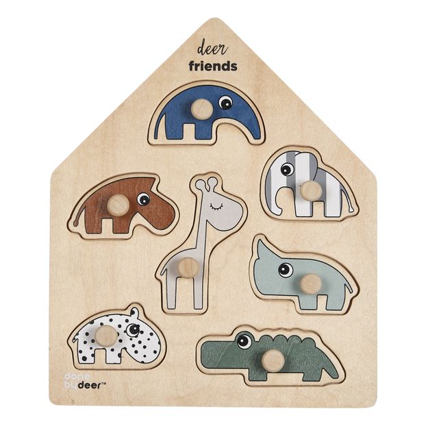 Puzzle Deer friends in legno-product