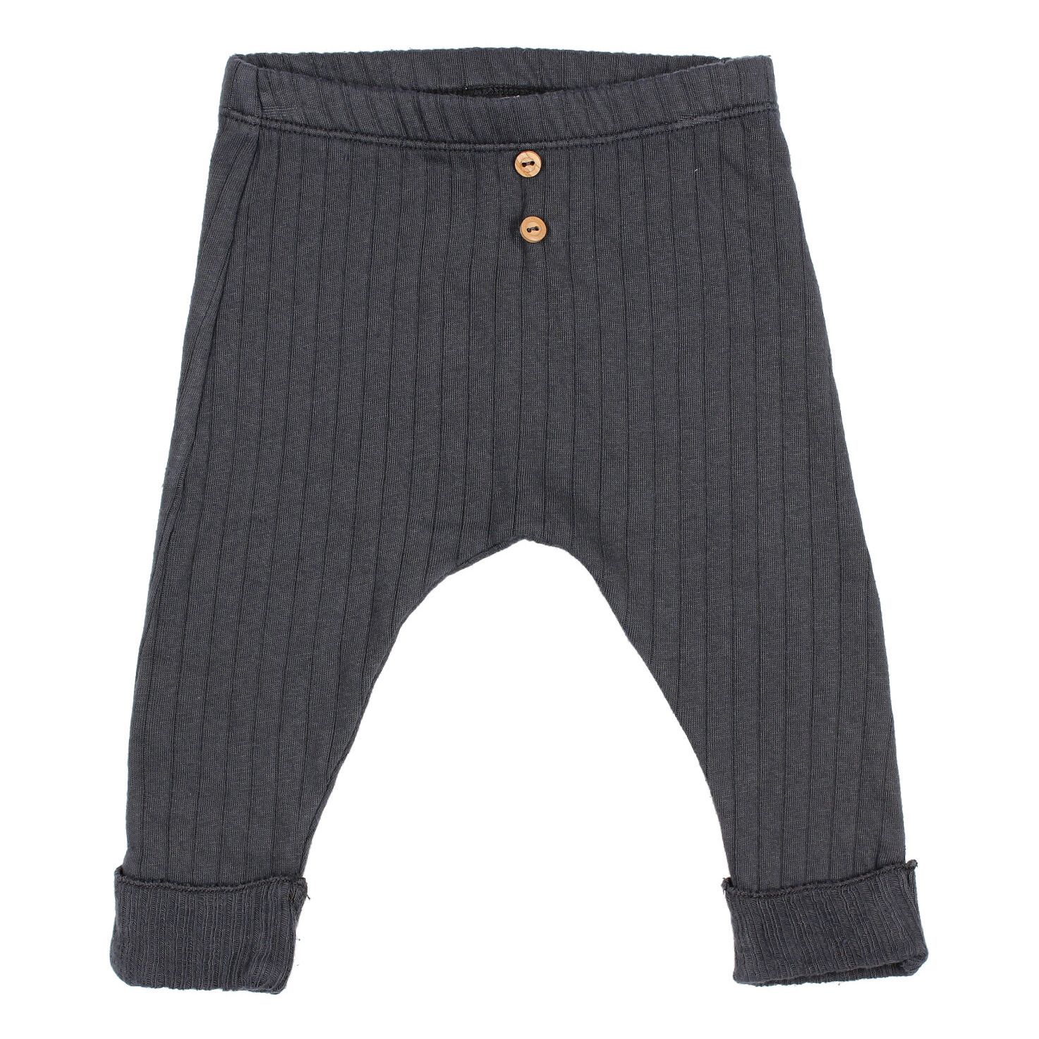 Petit Bateau Baby Girls Solid Leggings Baby Charcoal//Green