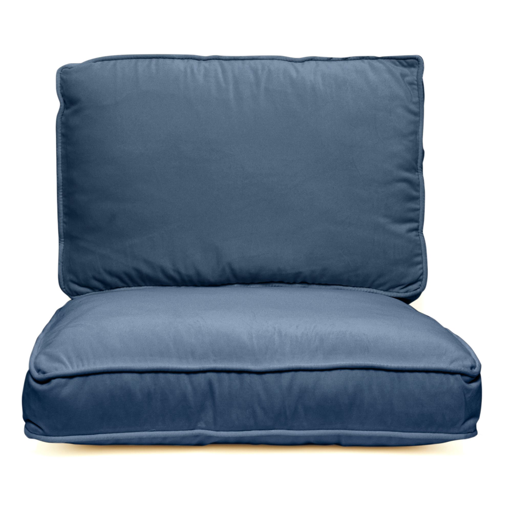 Honoré - Housses de fauteuil Croisette en velours - Bleu céladon