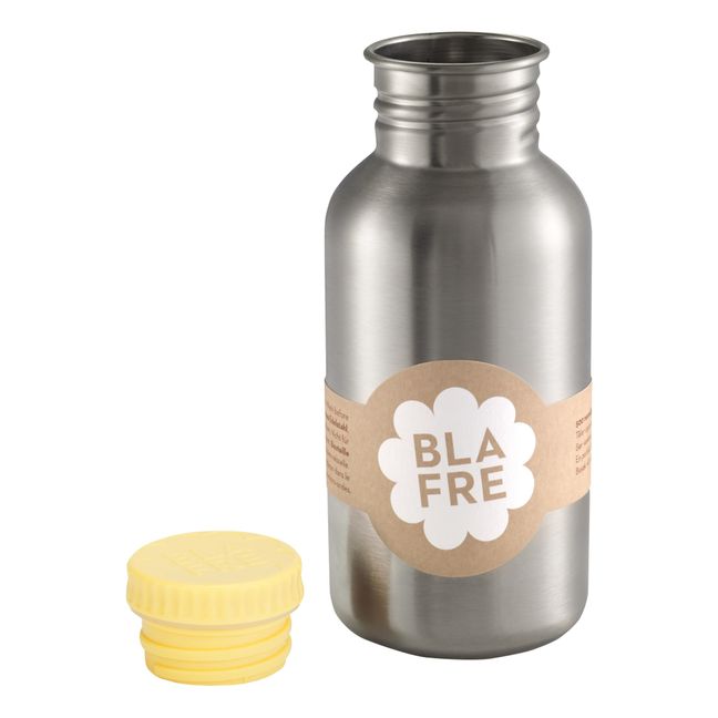 Stainless Steel Water Bottle 500ml Pale yellow