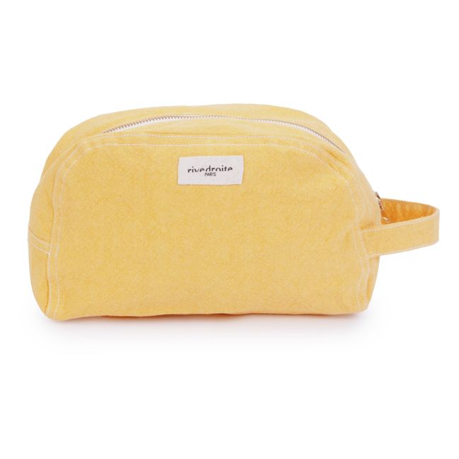 Velvet Toiletry Bag Charcoal grey Madam Stoltz Design Adult