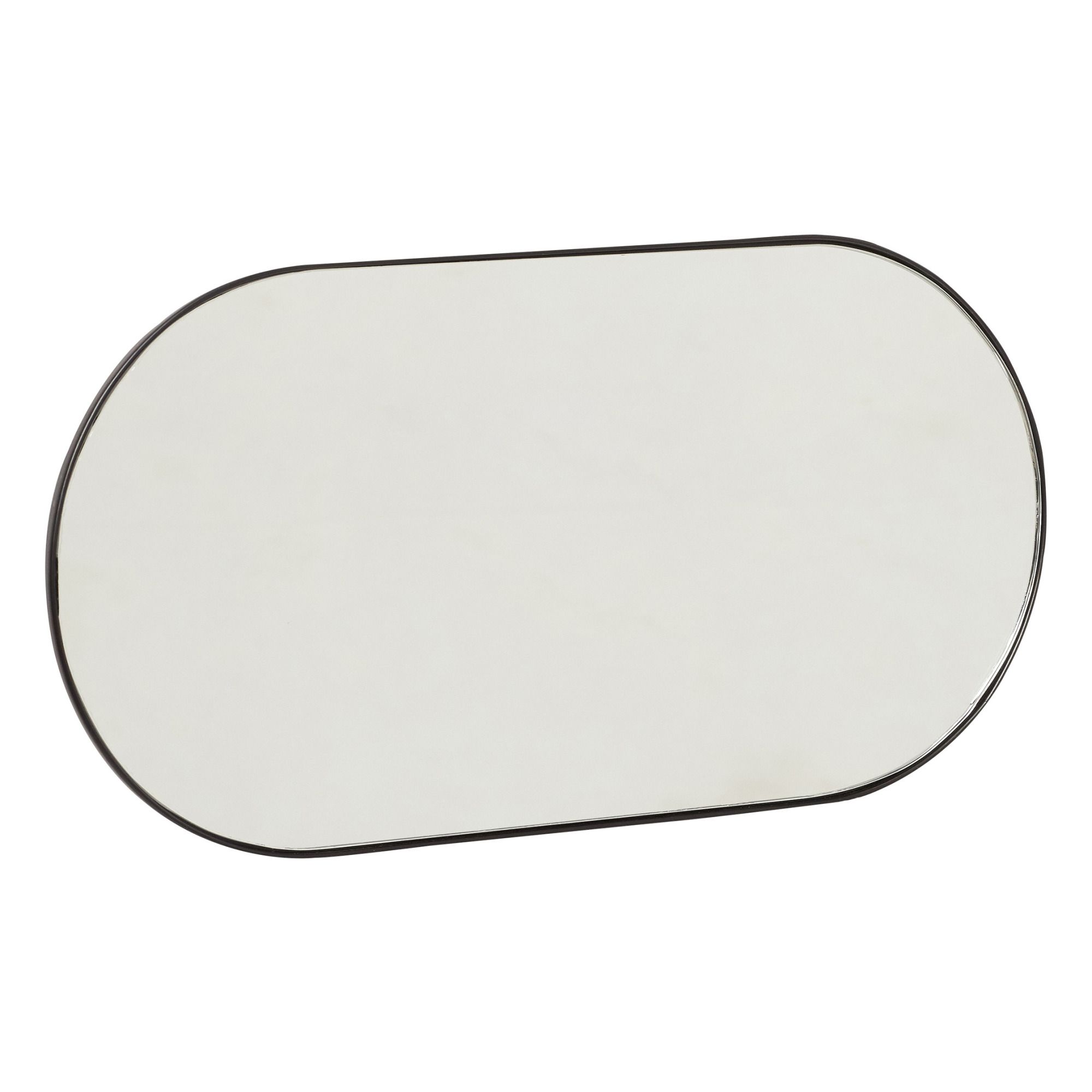 Specchio con porta aciugamani Nero- Immagine del prodotto n°0