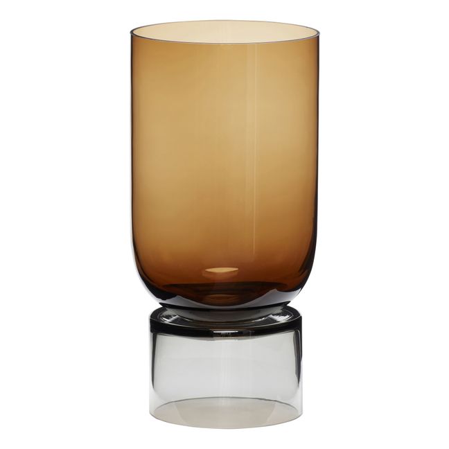 Glass Vase Amber
